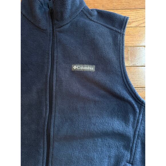 Columbia Vest Small Navy Zip Up Womens - Picture 2 of 7